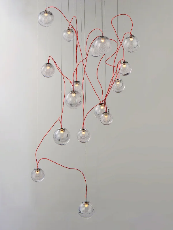 Modern track lighting with LED bulbsBobble Multi-Light Pendant