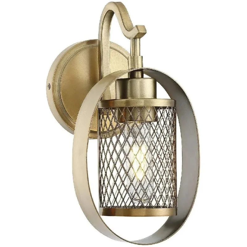 Wireless track lighting for easy installationMeridian One Light Wall Sconce