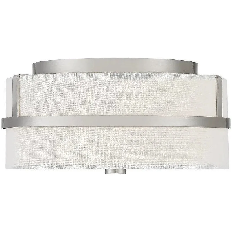 Track lighting with a long - lasting lifespanMeridian Two Light Flush Mount