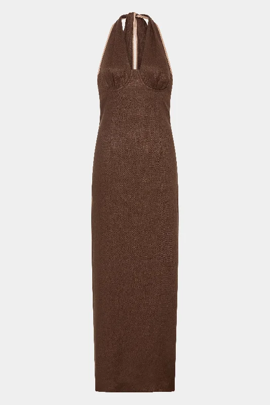 Affogato Halter Dress