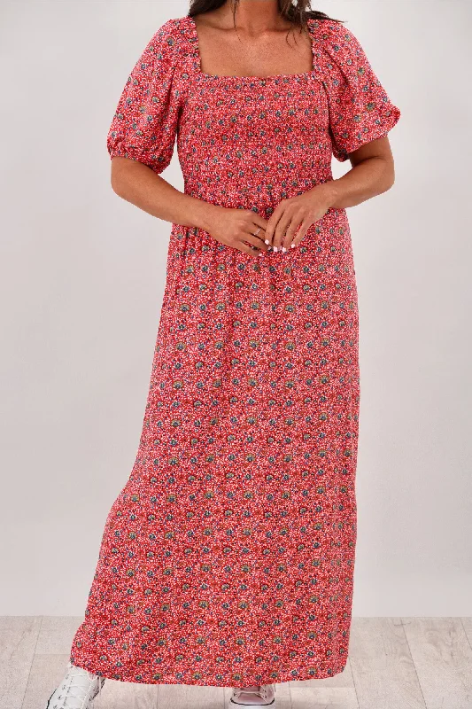 All About Eve Rosanna Shirred Maxi Dress