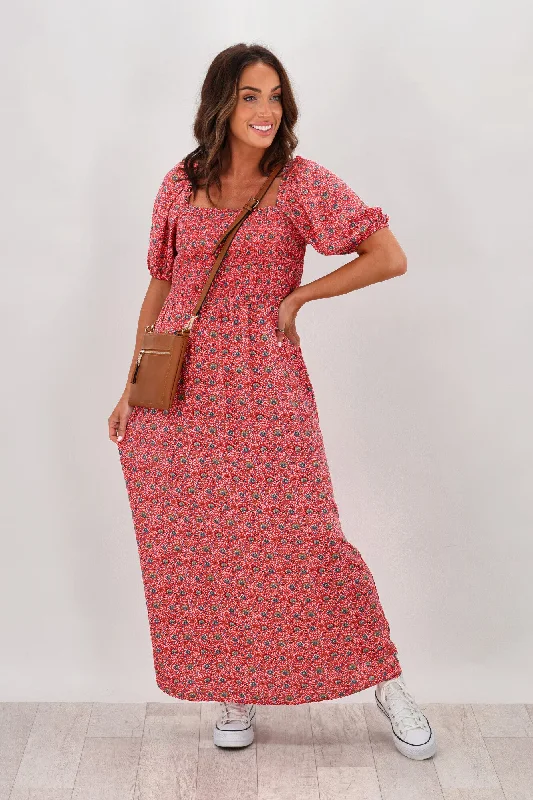 All About Eve Rosanna Shirred Maxi Dress