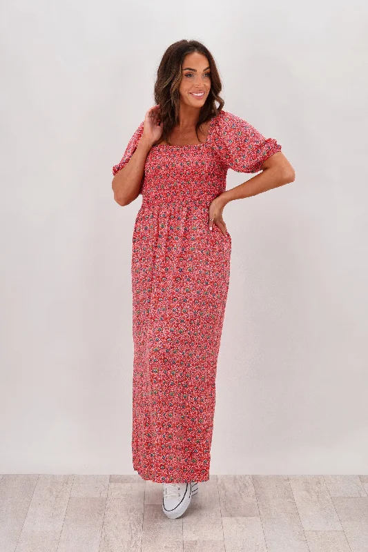 All About Eve Rosanna Shirred Maxi Dress