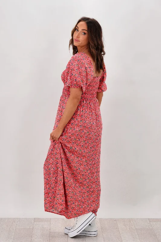 All About Eve Rosanna Shirred Maxi Dress