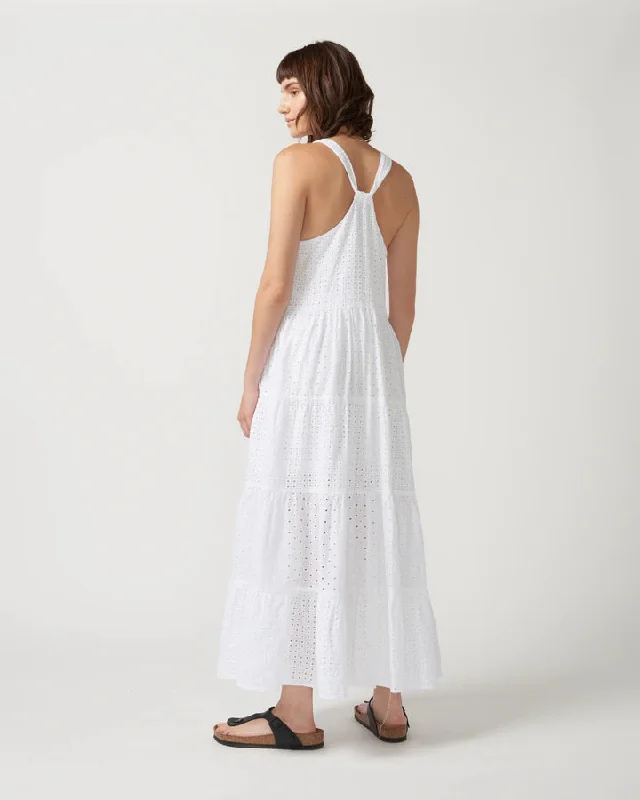 White Eyelet Maxi Dress