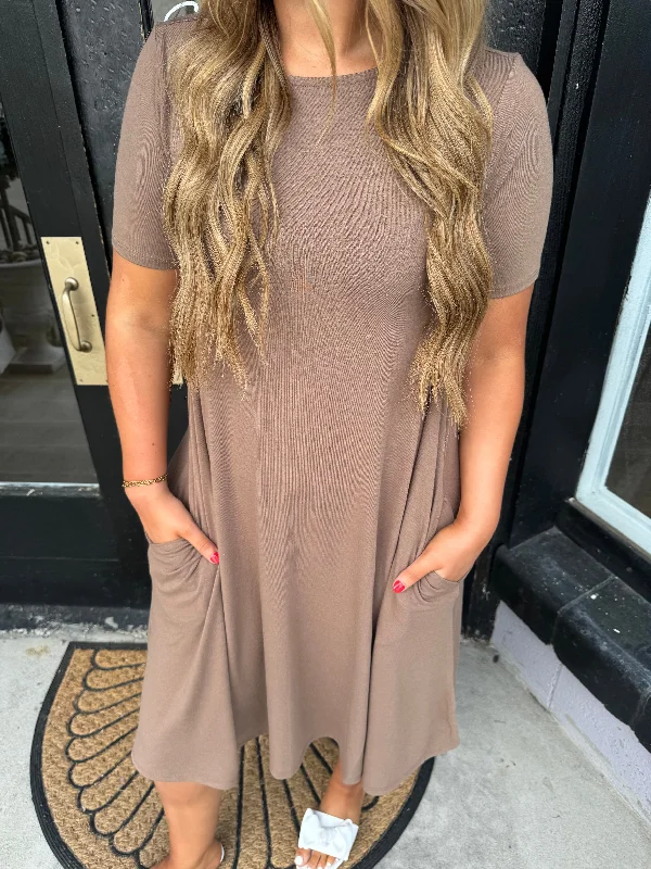 Chocolate t-shirt dress