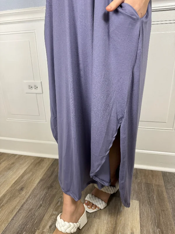 Dusty lavender tshirt maxi