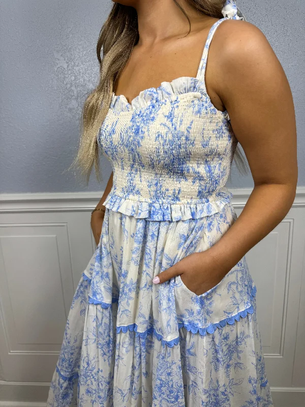 Light Blue willow maxi