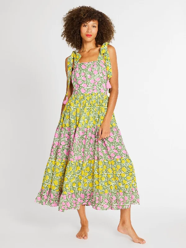 Daphne Dress in Patchwork Lemonade