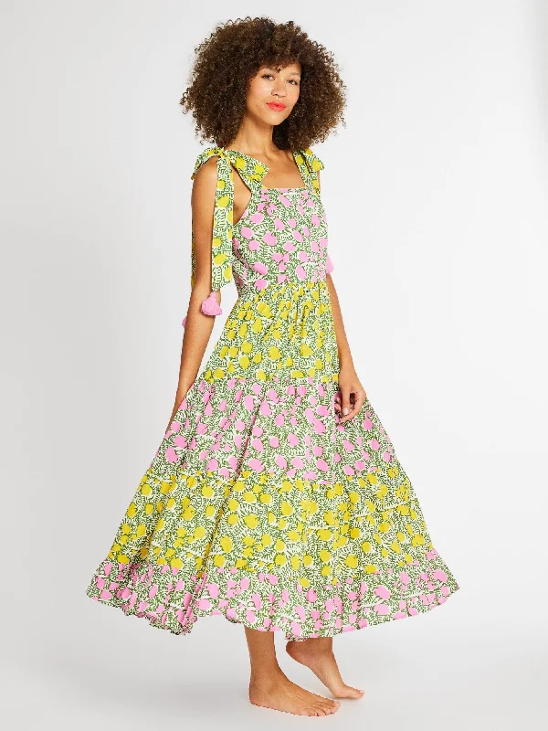 Daphne Dress in Patchwork Lemonade