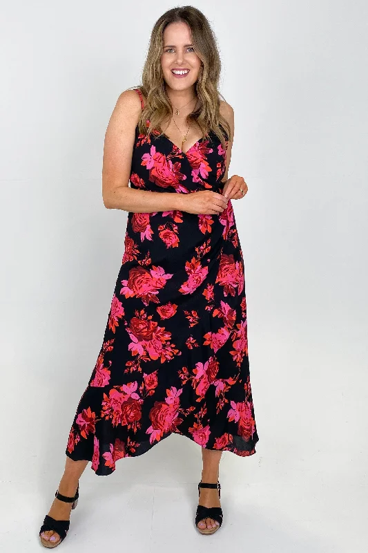 Fate Walk Away Dress Punch Floral