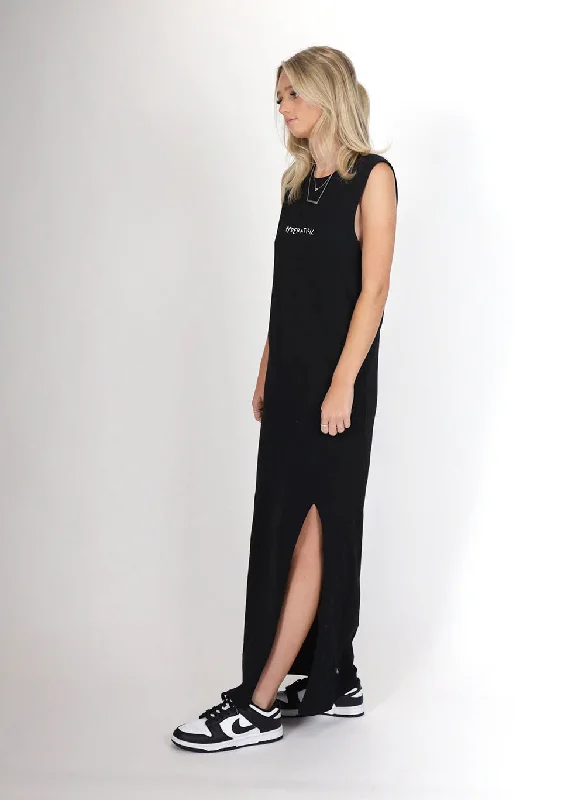 Federation Mimi Maxi Drawn Dress Black