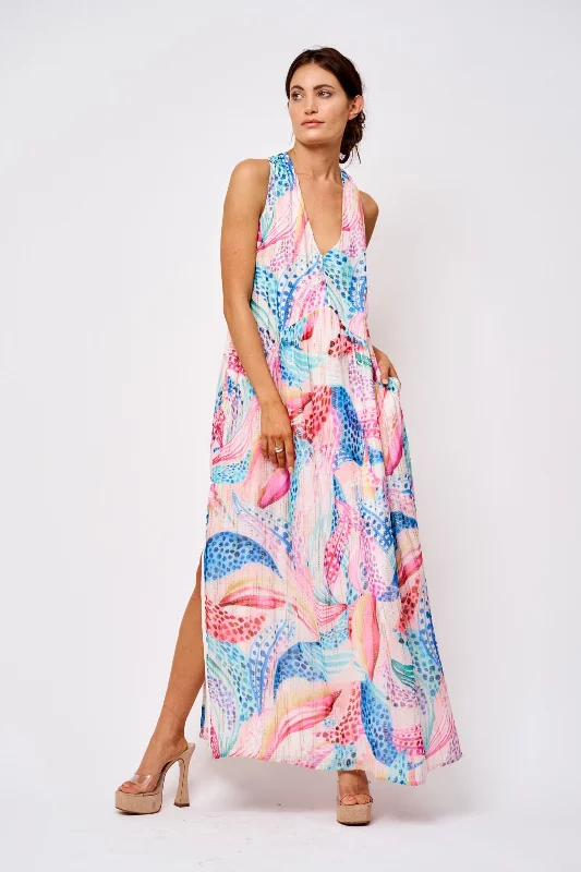 Floral V Neck Sundress