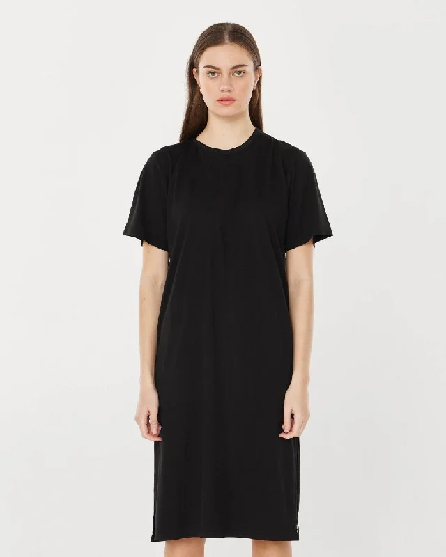 Huffer Boyfriend Dress Black