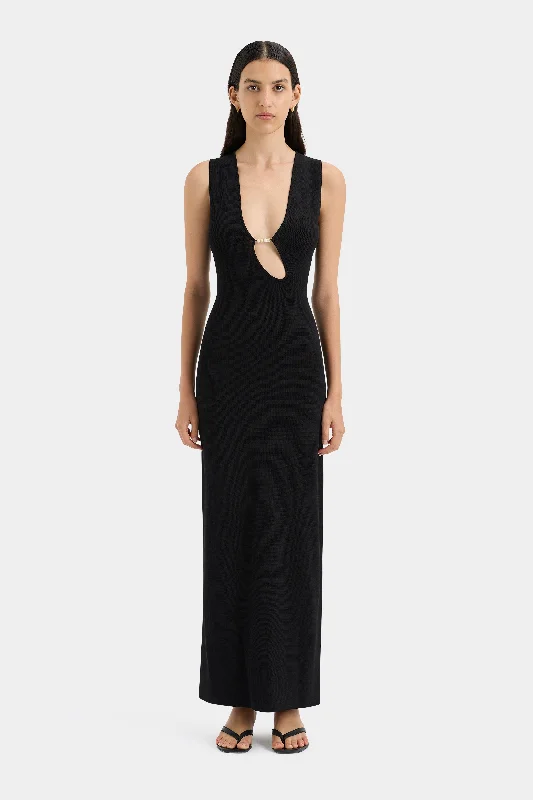 Kinetic Beaded Maxi Dress