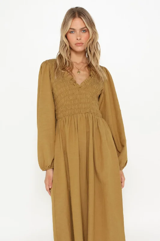 Lost In Lunar Jacinta Maxi Dress Olive