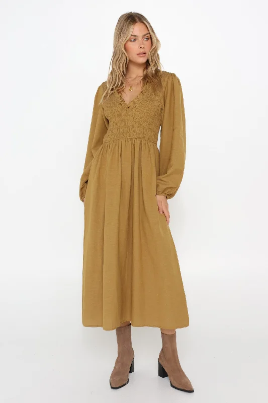 Lost In Lunar Jacinta Maxi Dress Olive