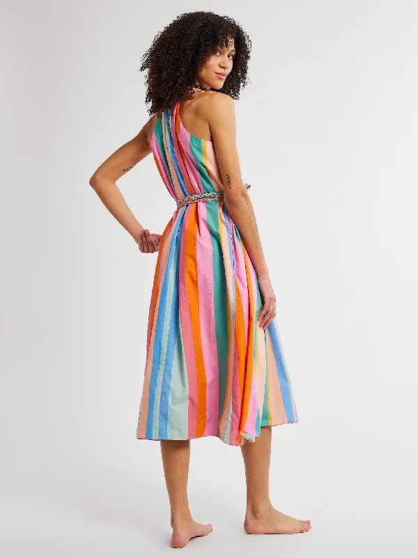 Marilyn Dress in Confetti Stripe