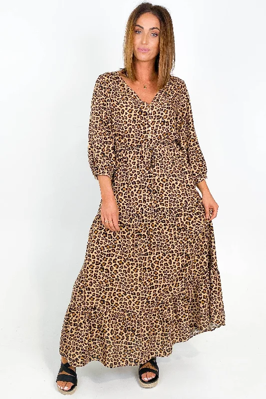 Miracle Sophie Animal Maxi Dress