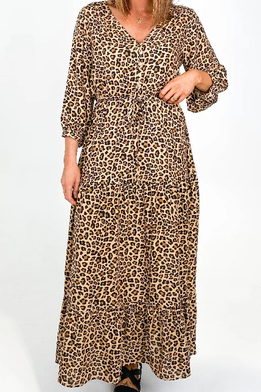 Miracle Sophie Animal Maxi Dress