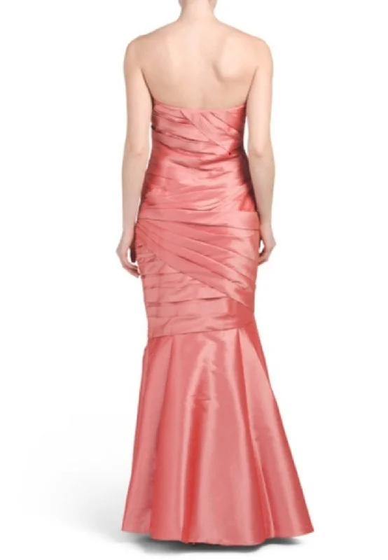 Coral Strapless Mermaid Gown