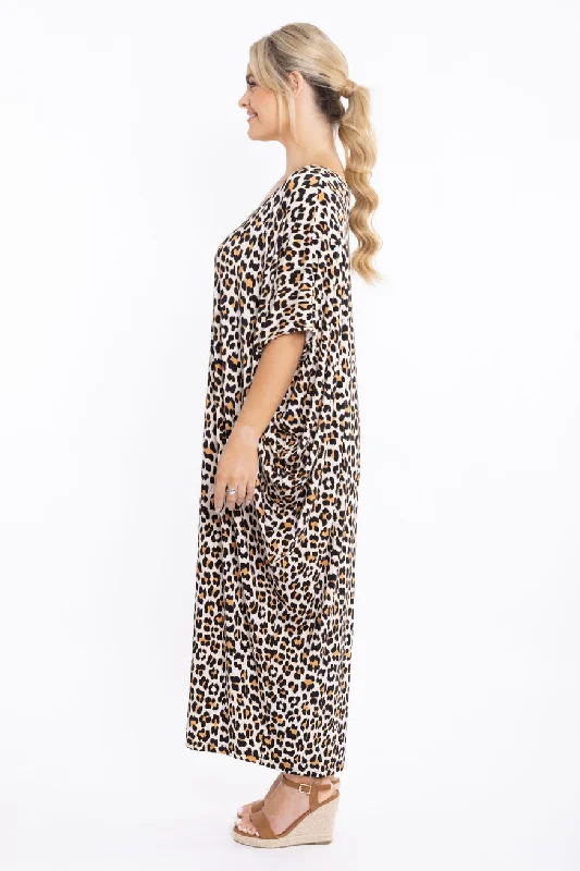 PQ Maxi Miracle Dress Desert Leopard