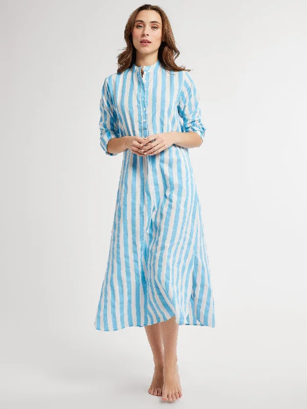 Sadie Caftan in Atoll Stripe