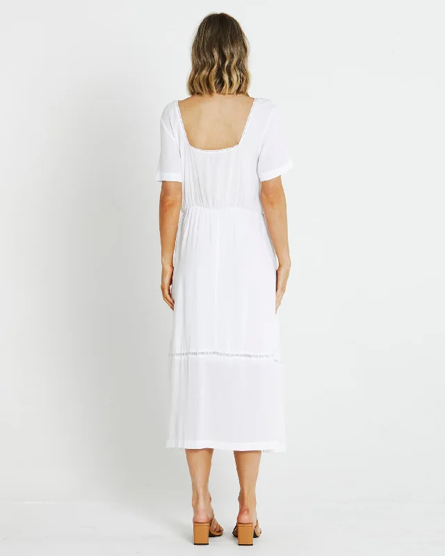 Sass Olivia Dress White