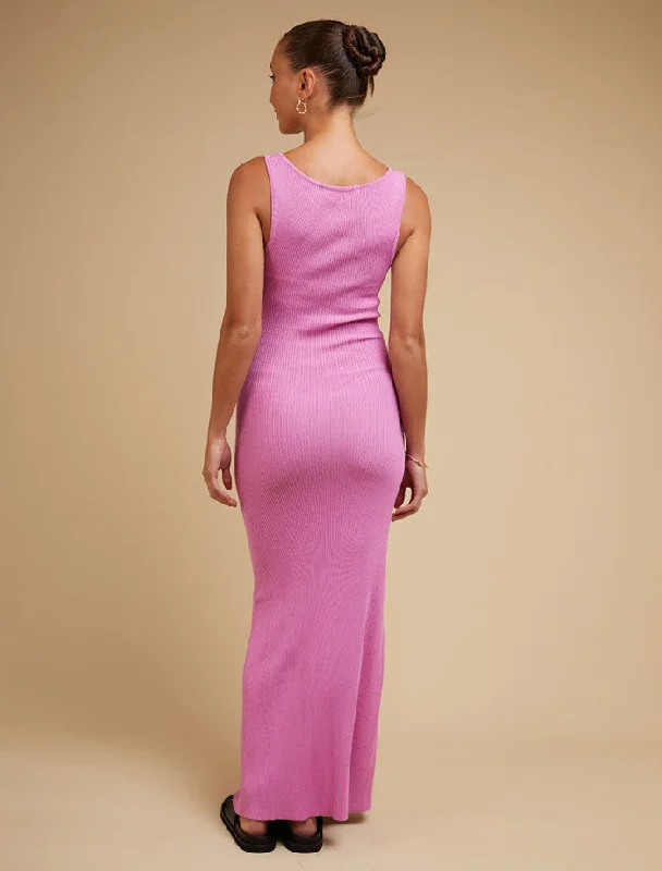 Silent Theory Freya Dress Bright Pink