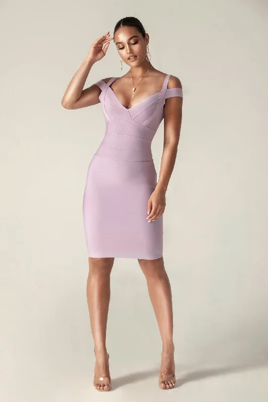 Sophia Bandage Dress (Purple)