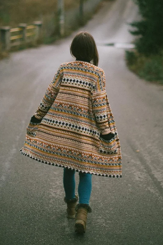 Cardigan Mona in peruvian print