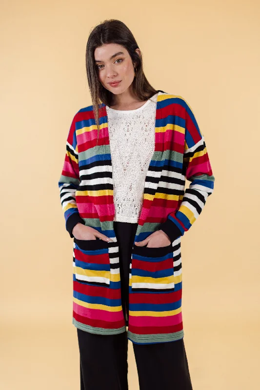 Cardigan Mona Retro Stripes.