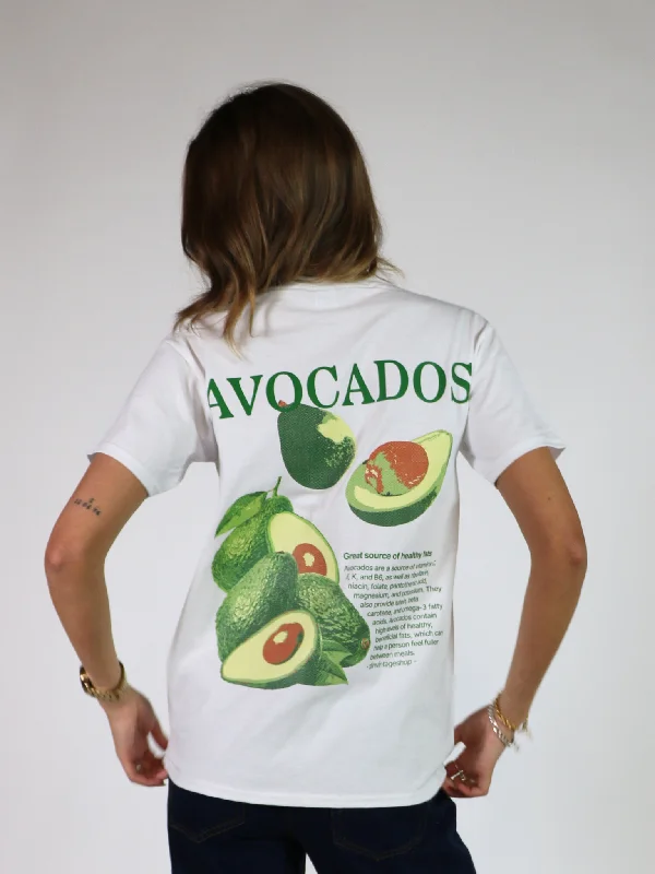 AVOCADOS (rygprint) T-SHIRT - HVID