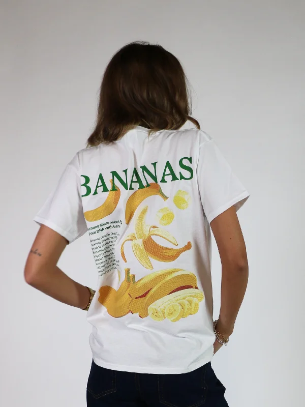 BANANAS (rygprint) T-SHIRT - HVID