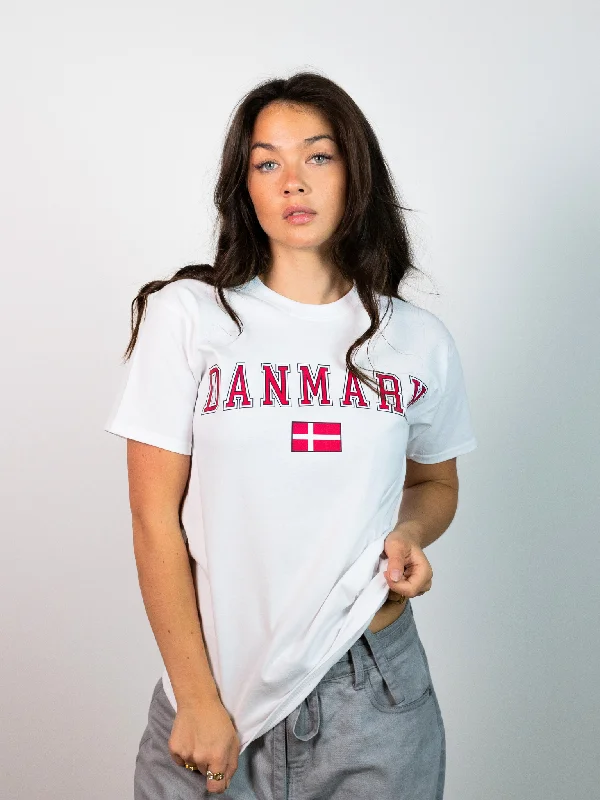 DANMARK T-SHIRT - HVID