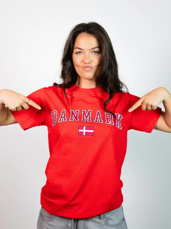 DANMARK T-SHIRT - RØD