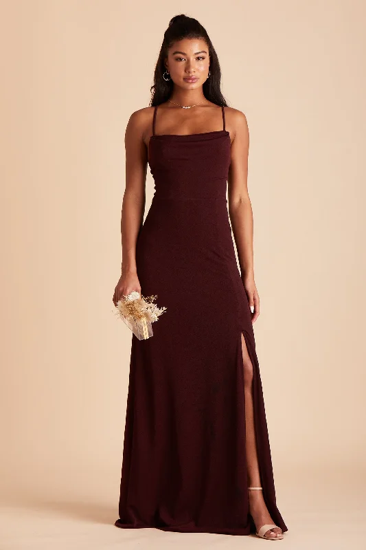 Ash Crepe Dress - Cabernet