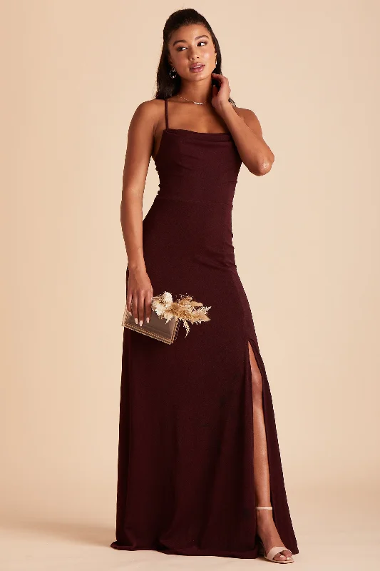 Ash Crepe Dress - Cabernet