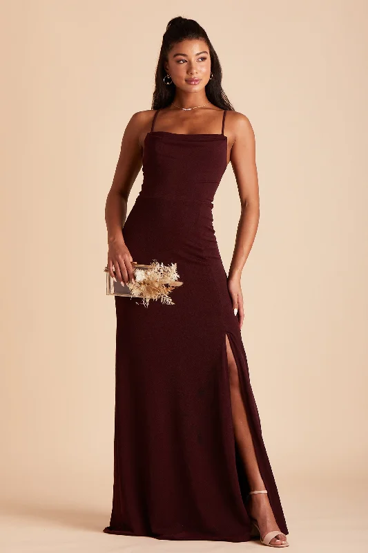 Ash Crepe Dress - Cabernet