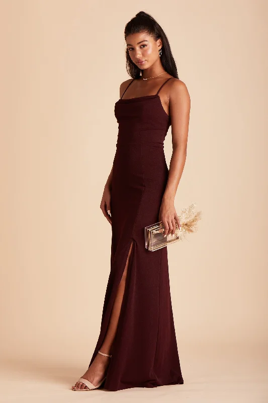 Ash Crepe Dress - Cabernet