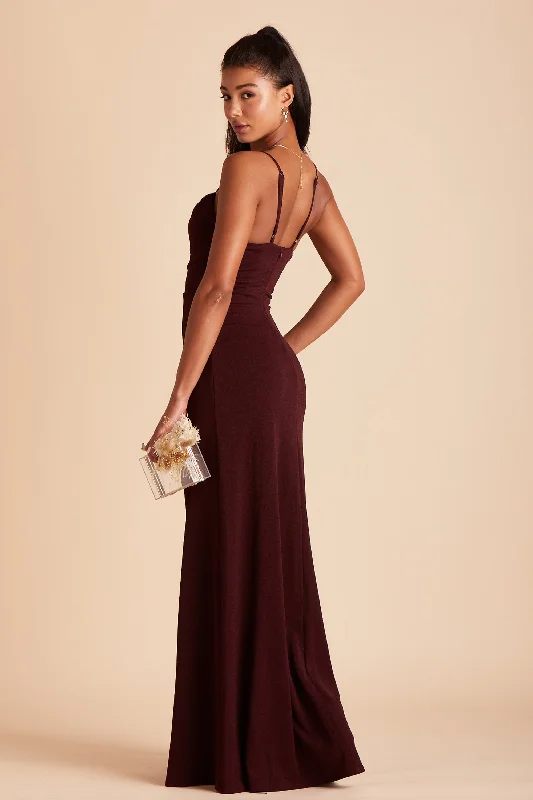 Ash Crepe Dress - Cabernet