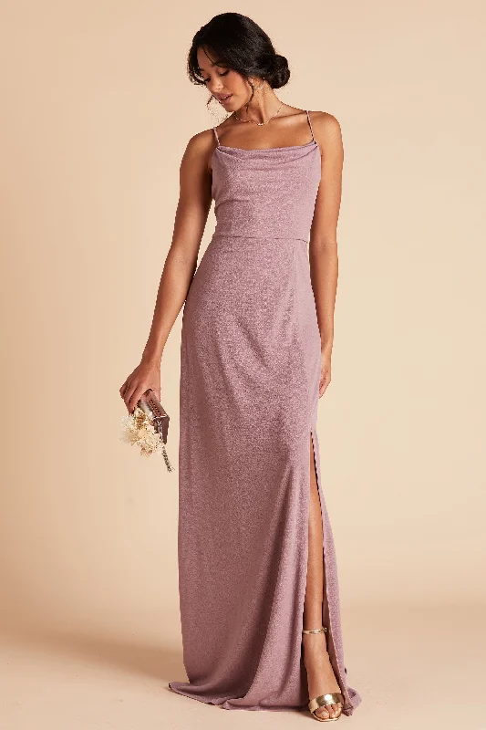 Ash Crepe Dress - Dark Mauve