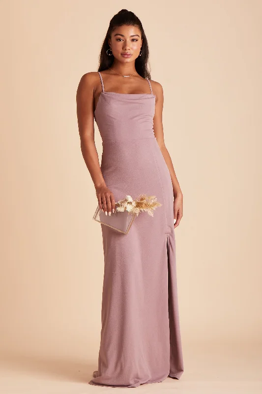 Ash Crepe Dress - Dark Mauve