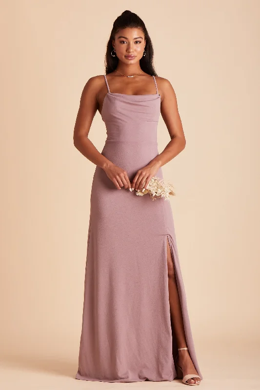 Ash Crepe Dress - Dark Mauve