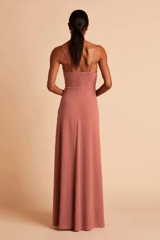 Ash Crepe Dress - Desert Rose