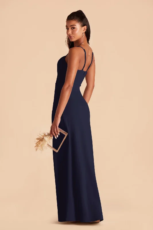 Ash Crepe Dress - Navy