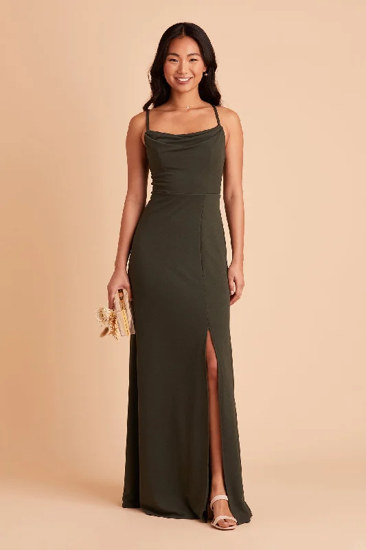 Ash Crepe Dress - Olive