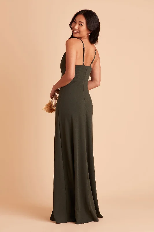 Ash Crepe Dress - Olive