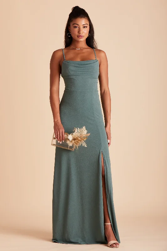 Ash Crepe Dress - Sea Glass