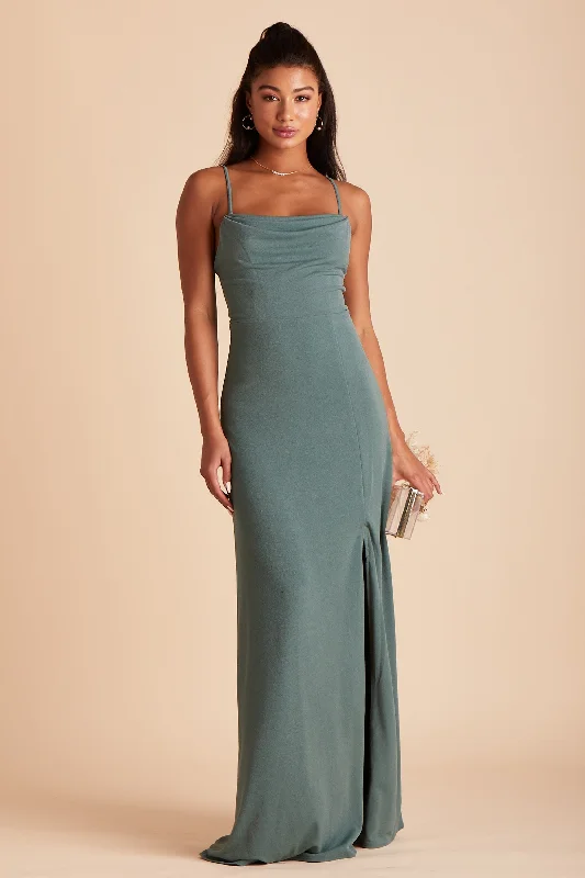 Ash Crepe Dress - Sea Glass